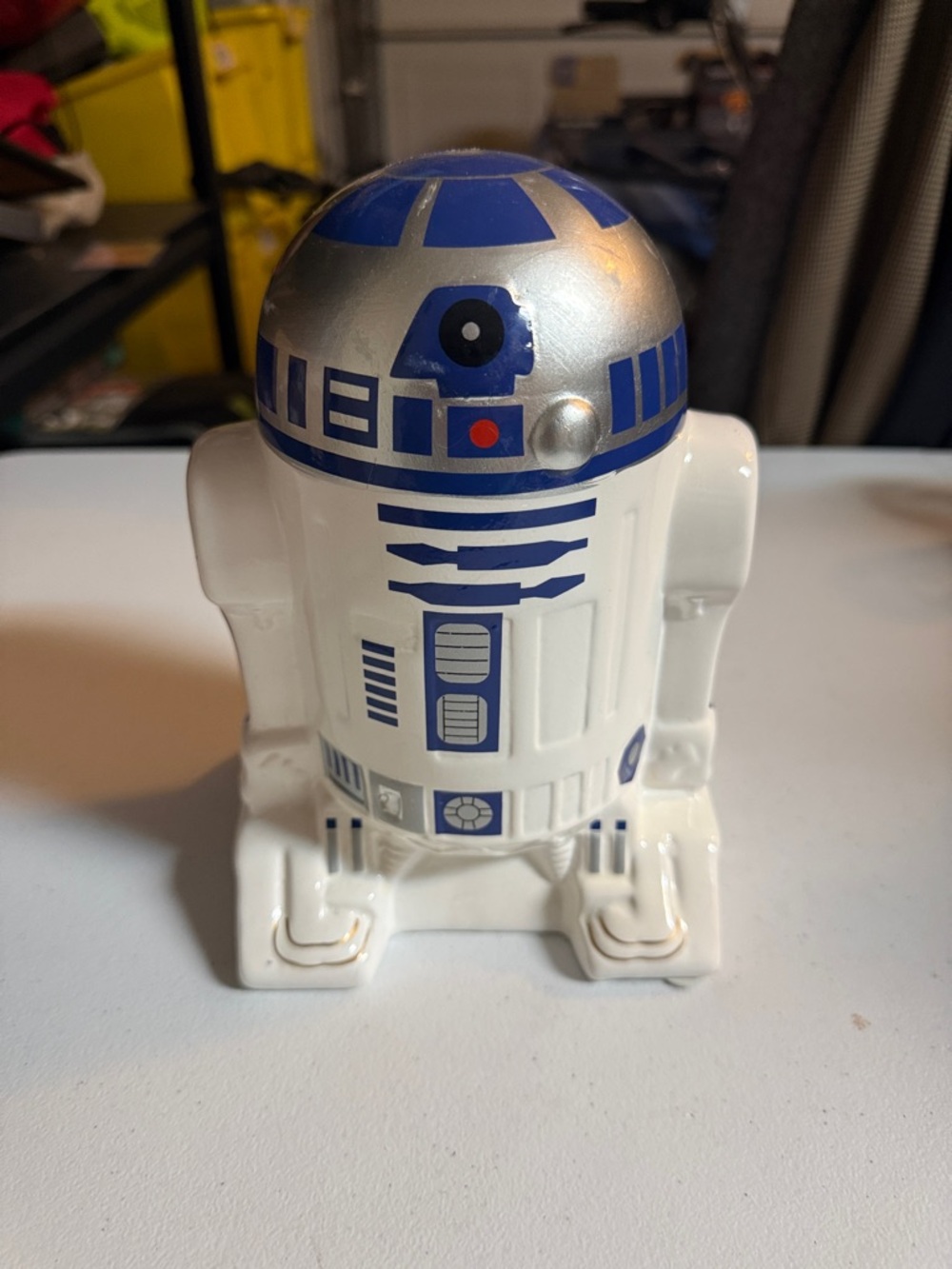 R2-D2 Ceramic Bank Figure 9in - White & Blue Droid Decor